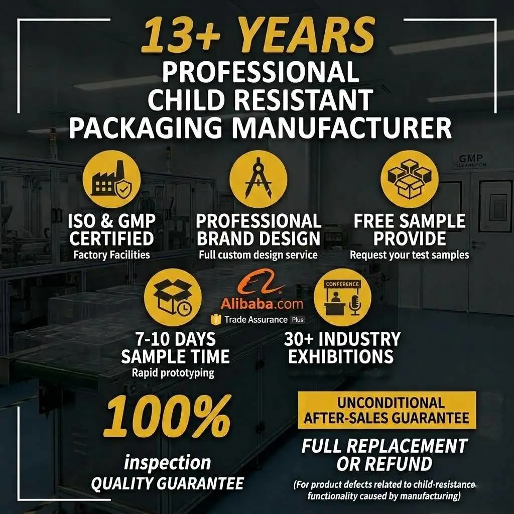 Certified Child Proof pre-roll packaging
